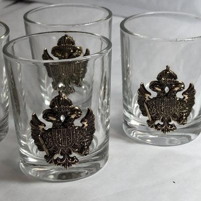 4-Vintage Russian Shot Glasses Made in France as Pictured.