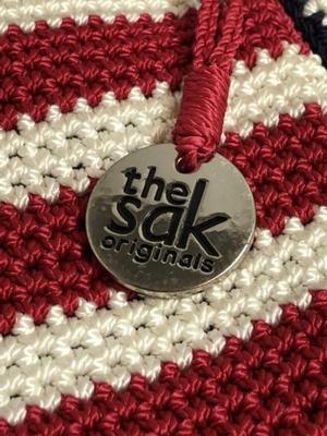 Vintage The Sak Original USA Flag Purse from an Estate in Good Preowned Condition.