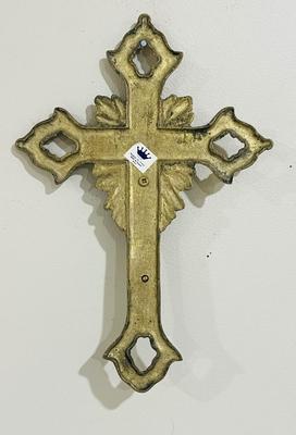 Vintage Solid Brass Crucifix Wall Cross