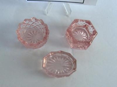 Older Mosser Glass Light Pink Salt Dips