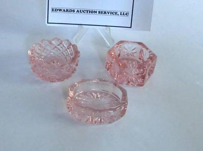 Older Mosser Glass Light Pink Salt Dips
