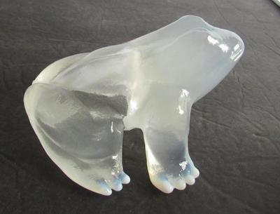 Older Mosser Glass Frog, Colorless Opalescent