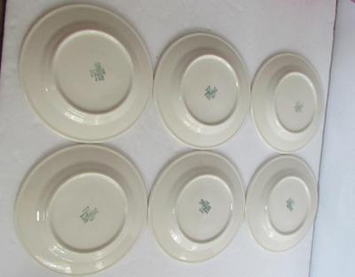 Set of 6 Matching Syracuse China 6 1/4" Plates