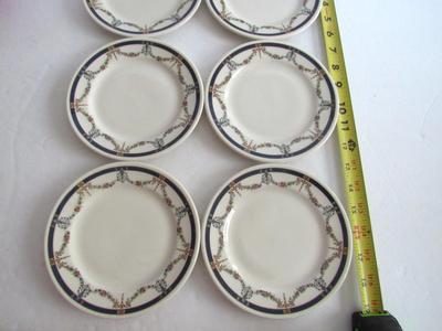 Set of 6 Matching Syracuse China 6 1/4" Plates