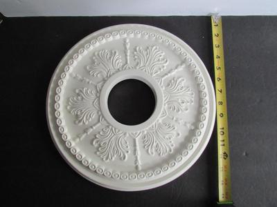 White Ceiling Medallion/Light Trim