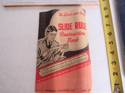 Vintage Slide Rule In Orig Box, Leather Case