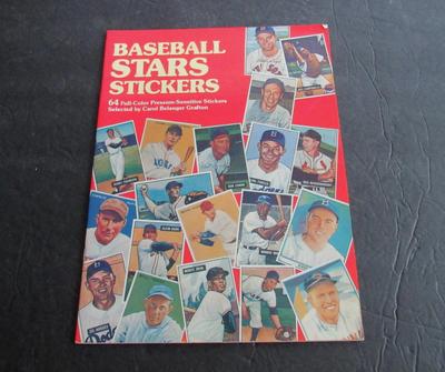Older Baseball Stars Sticker Book, 1984