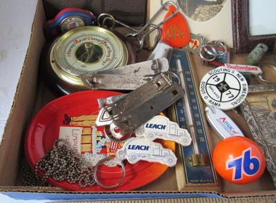 All Kinds of Junk Drawer Stuff, Photo, Metal, Brass Apple, More