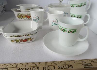 Lot of Corning and Corelle Dishes