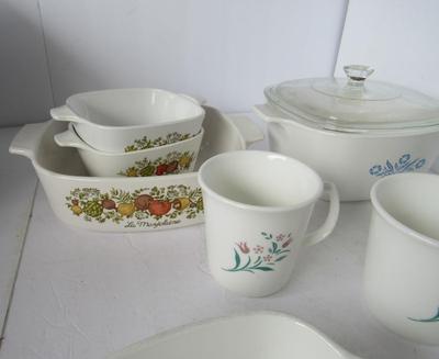 Lot of Corning and Corelle Dishes