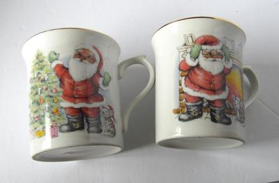 Nice Quality Vintage Japan Santa Mugs