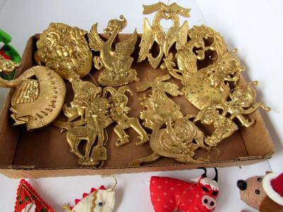 Hallmark Felt Christmas Ornaments, Nice Plastic Ornaments, More
