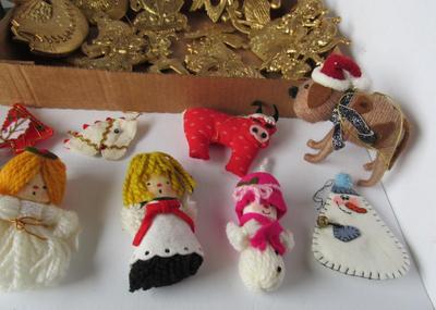 Hallmark Felt Christmas Ornaments, Nice Plastic Ornaments, More