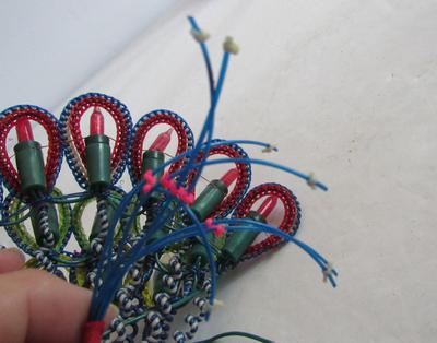 Vintage Peacock Christmas Light Decor