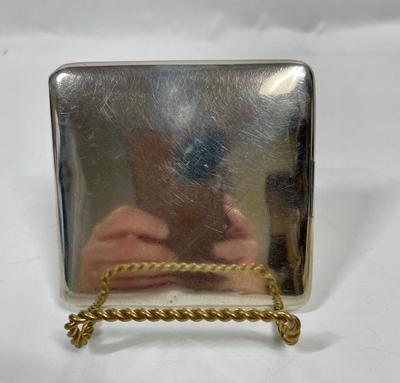 Monogramed Edwardian Silver Cigarette Case