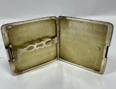 Monogramed Edwardian Silver Cigarette Case