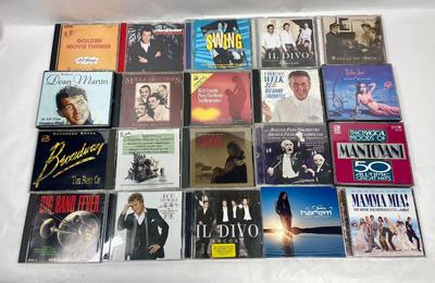 Music CD Lot - Rod Stewart, Dean Martin, mills Brothers, Soundtracks, ETC