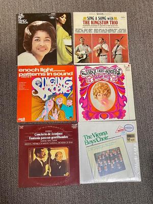 Vinyl Record Lot - 6 Records - 1950-1960's - Nancy Wilson, Enoch Light, Kingston Trio, etc