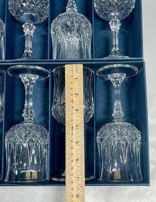 Vtg 4 Crystal Liqueur / Cordial Glasses Longchamp Cristal d'Arques 7" wine