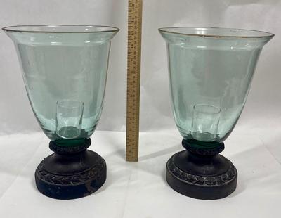 Large Decorative Hurricane Lamp Candle Holders