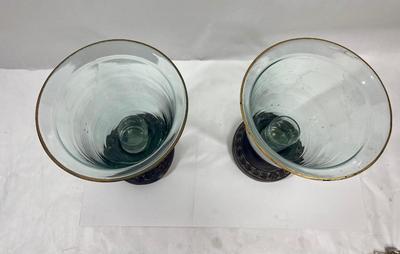 Large Decorative Hurricane Lamp Candle Holders