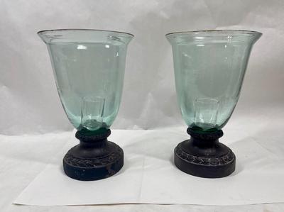 Large Decorative Hurricane Lamp Candle Holders
