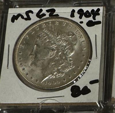 1904 O MORGAN MS 62