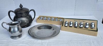 Pewter and Silver Plated Lot