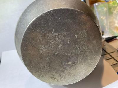 Vintage Wilton Solid Pewter RWP Water Pitcher Columbia PA USA 6" Tall in Good Preowned Condition.