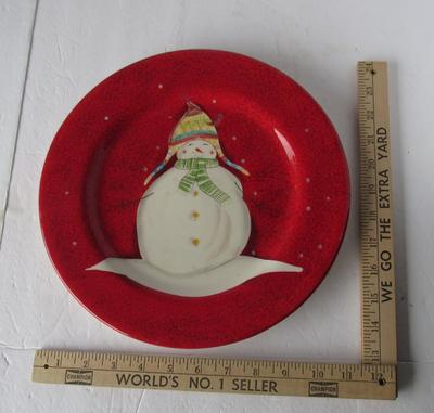 Cute Snowman Plate