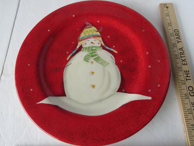 Cute Snowman Plate