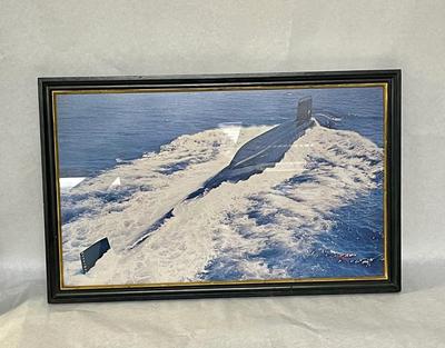 Framed Robert E. Lee Submarine Photo