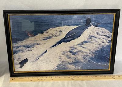Framed Robert E. Lee Submarine Photo