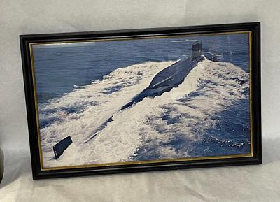 Framed Robert E. Lee Submarine Photo
