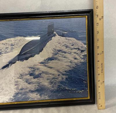 Framed Robert E. Lee Submarine Photo