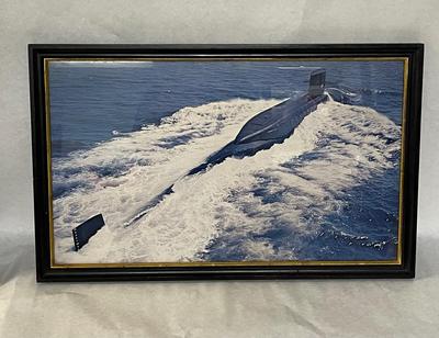 Framed Robert E. Lee Submarine Photo