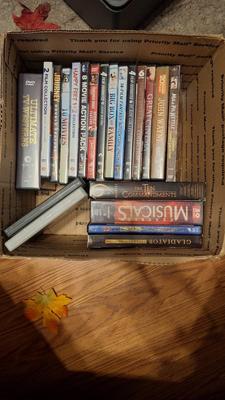 Box of DVDs