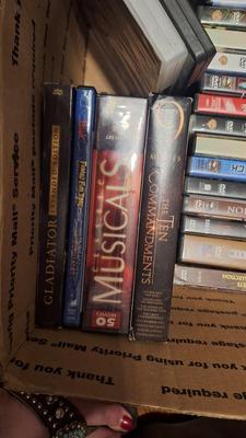 Box of DVDs