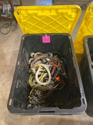 S52-large plastic tote with contents