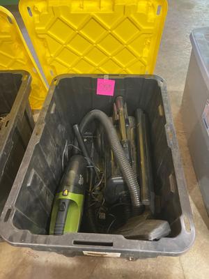 S53-large plastic tote with contents