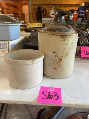 S63-Jug and small crock