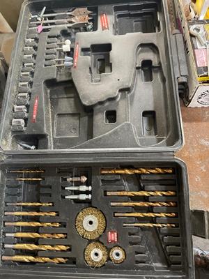 S101- Black case and contents, plus flat
