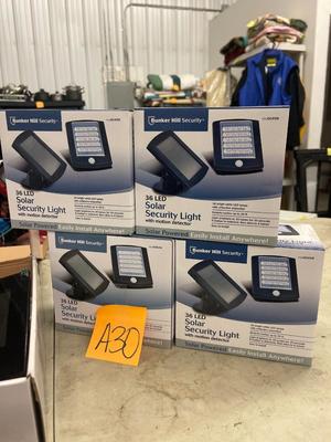 A30-Solar security lights with wireless surveillance system receiver