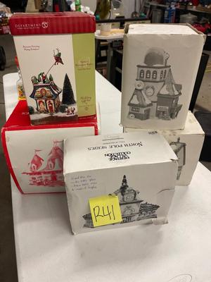 R41-assortment of Christmas village items