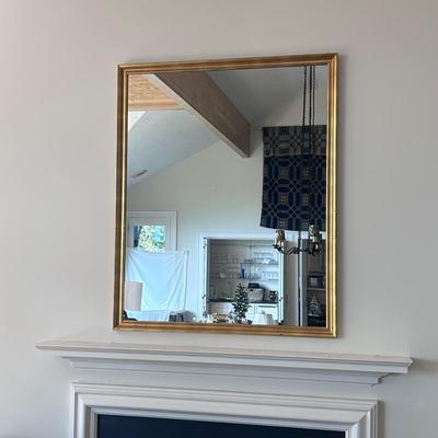 Large Gold Framed Mirror (LR-BB)