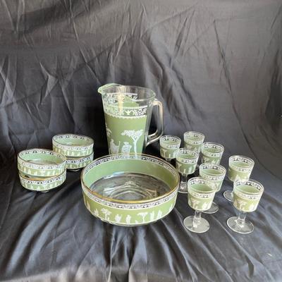 60s Jasperware serving items