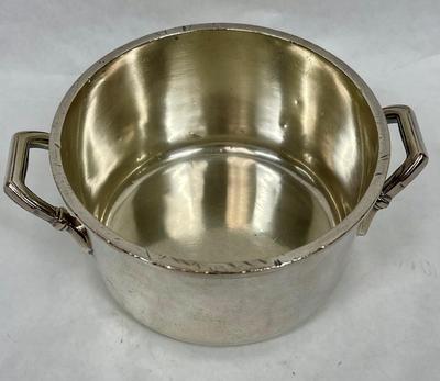 Cunard White Star Cruise Line Soufflé Pot with handles Elkington Silver-plate