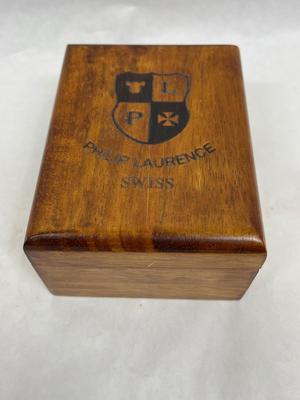 Vintage Wooden Box Lot - 3 square trinket boxes