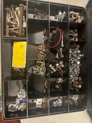 Z68-Organizer and tote of garage items