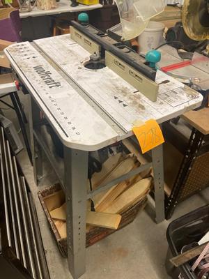 Z78-Router Table and box of stakes